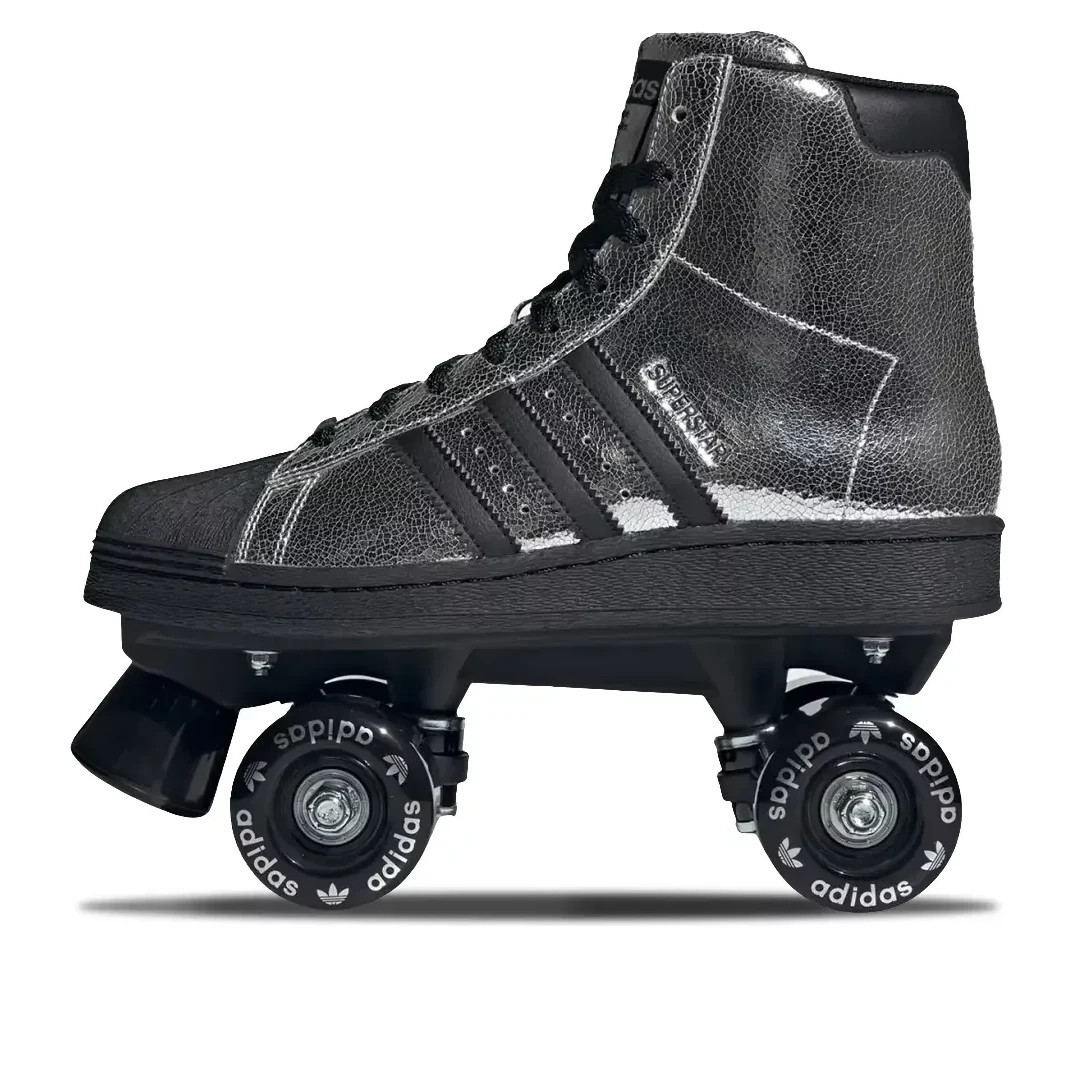 (WMNS) adidas Superstar 82 Skate 'Silver Metallic Black' JH5522 | KICKS CREW