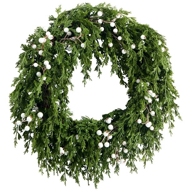 My Texas House White Berry Wreath, 20 Inch - Walmart.com | Walmart (US)