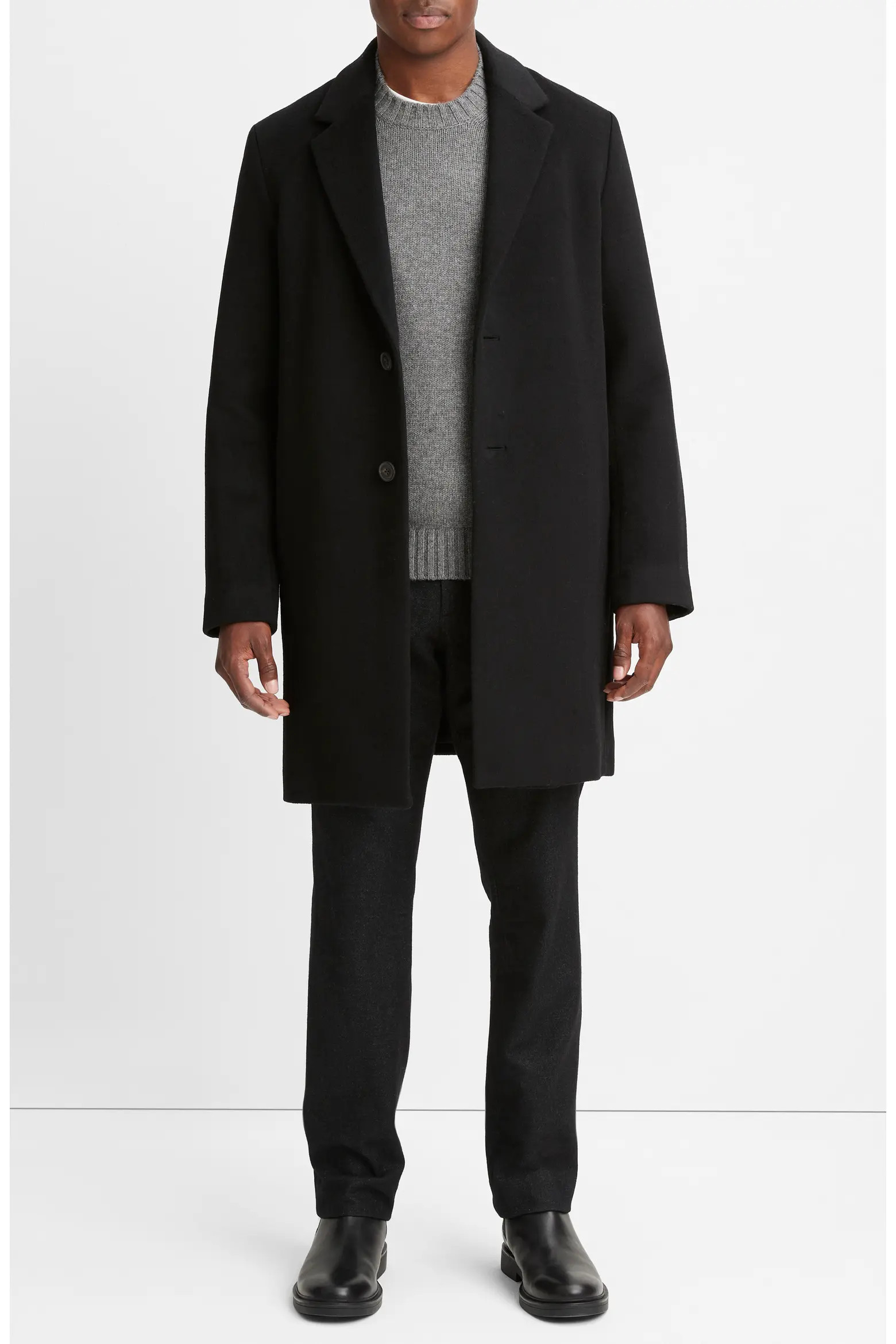 Vince Classic Wool Blend Coat (Men) | Nordstrom | Nordstrom