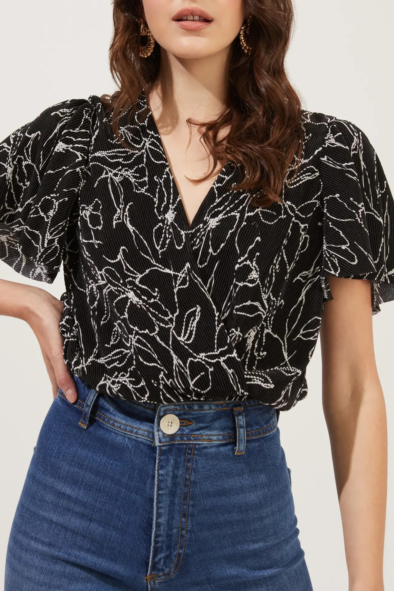 ASTR the Label | Short Sleeve Plisse Top | Nordstrom Rack | Nordstrom Rack