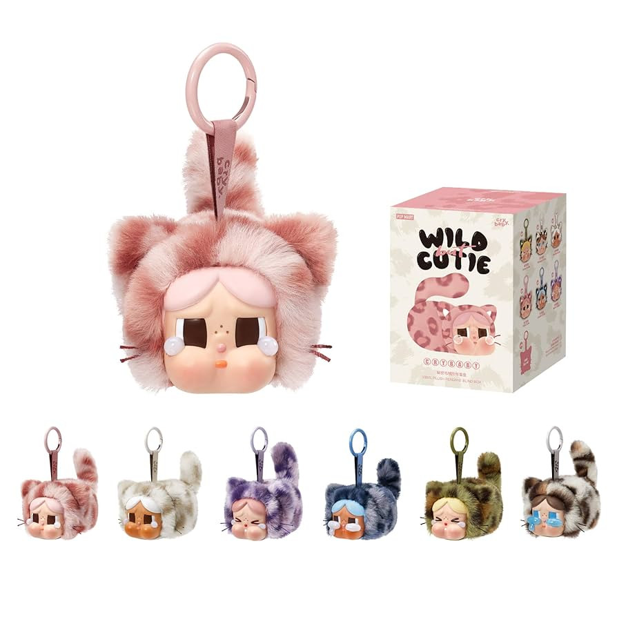POP MART Crybaby Wild but Cutie Series - Vinyl Plush Pendant Blind Box, Random Design Action Figu... | Amazon (US)