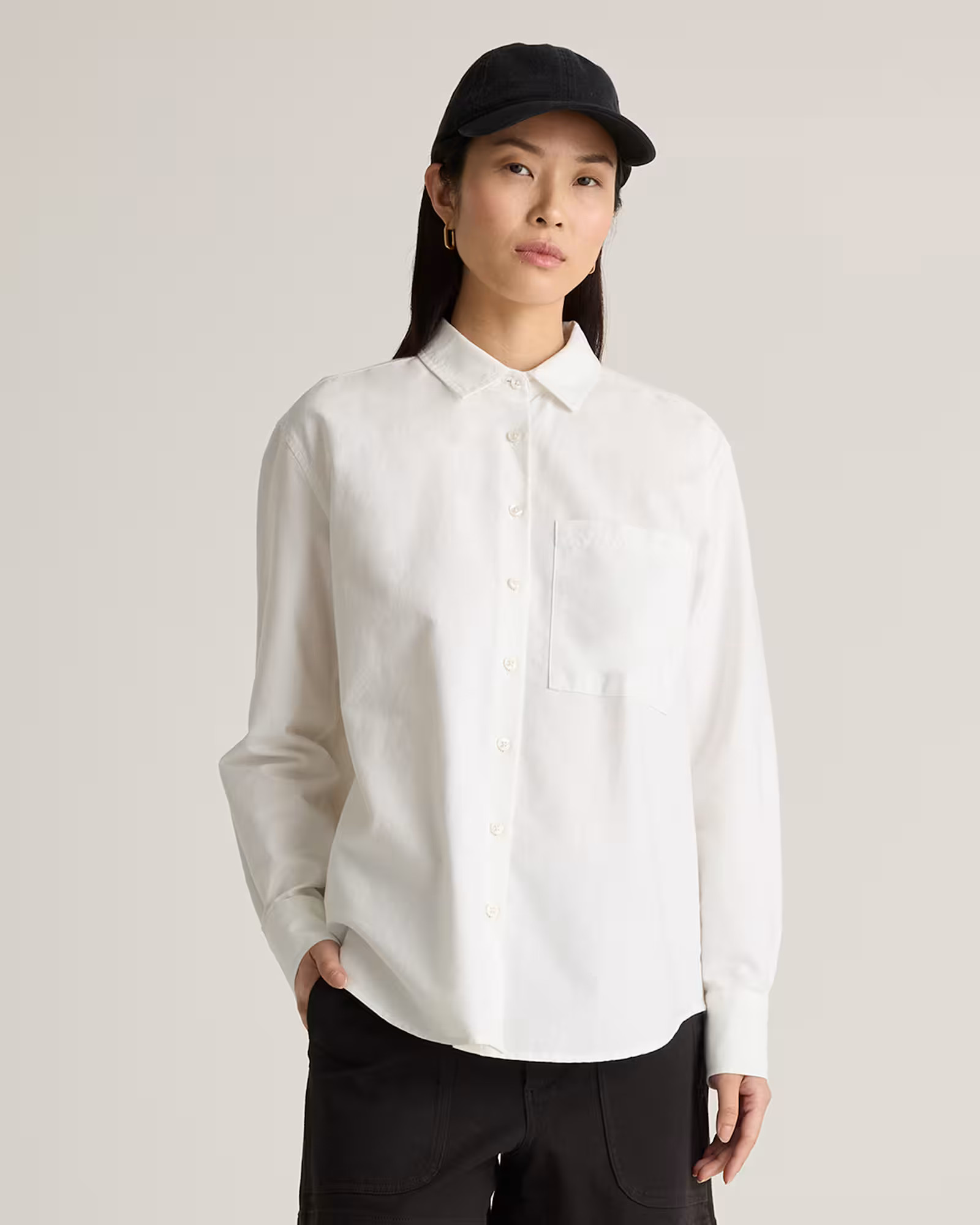 Organic Cotton Relaxed Oxford Shirt | Quince