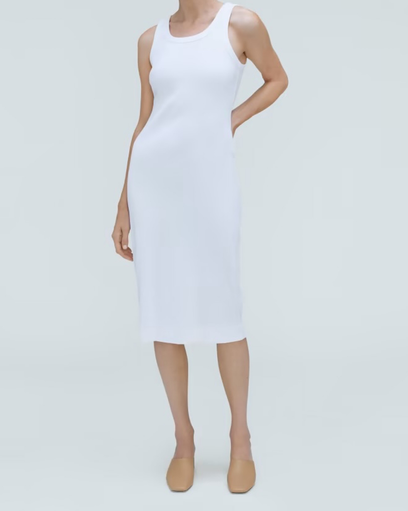 Everlane Ribbed Tank Dress in White

#LTKunder100 #LTKtravel #LTKstyletip
