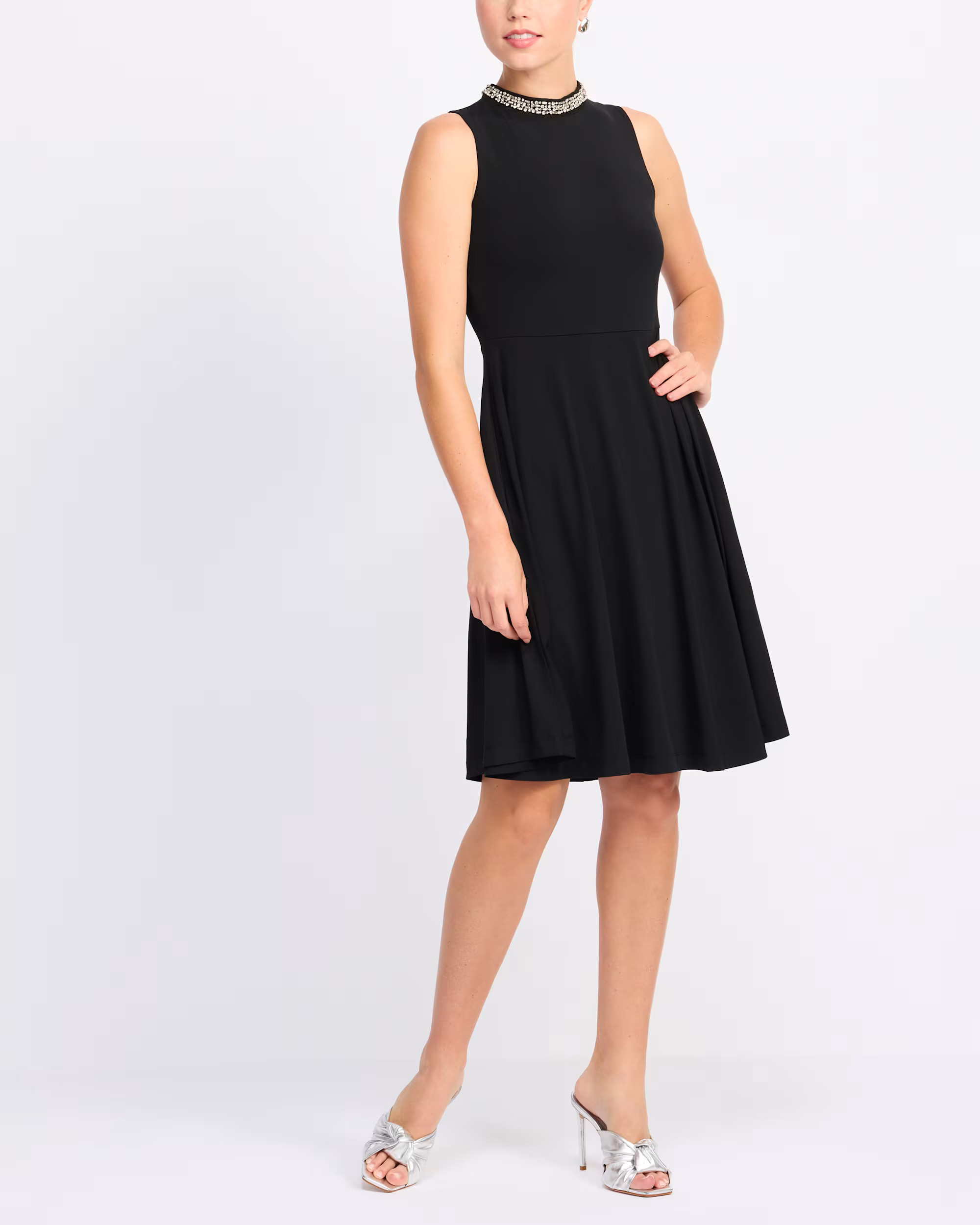 Dina Embellished Halter Neck Dress | Stitch Fix