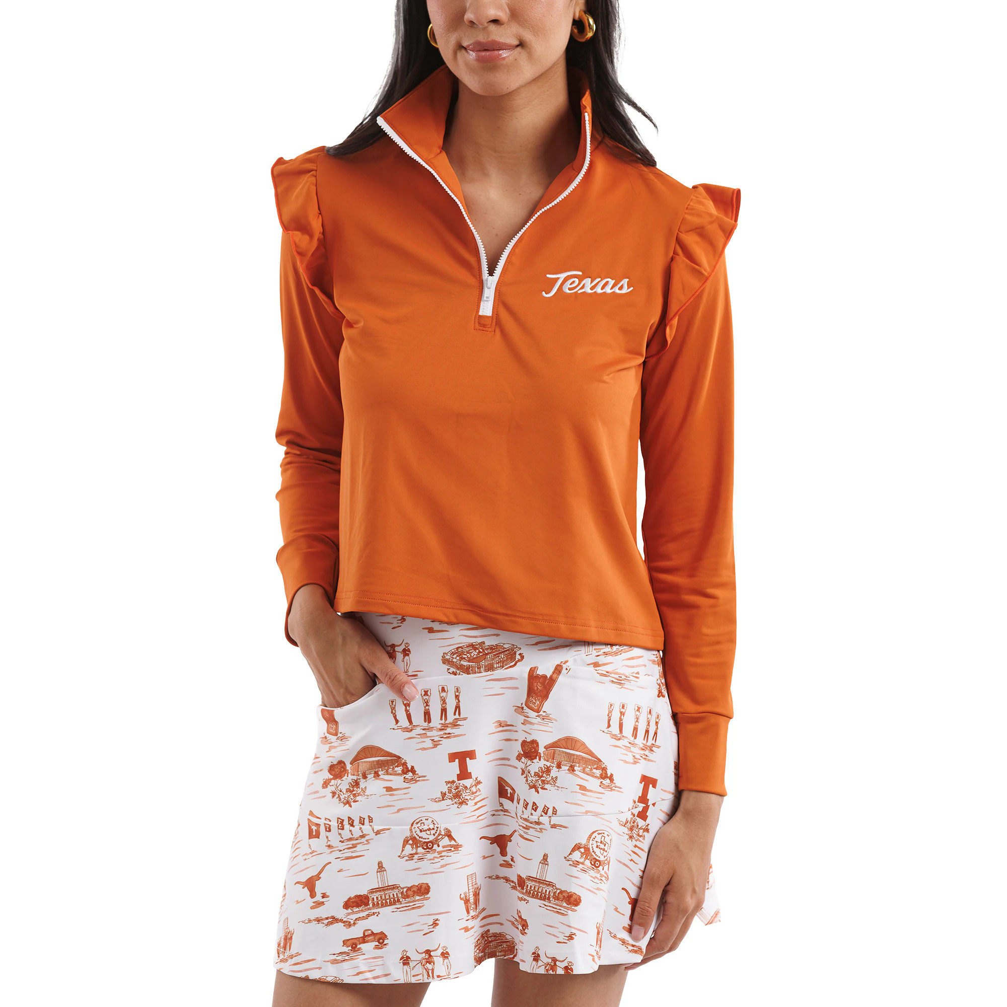 Women's Smith & Quinn Texas Orange Texas Longhorns Tailgate Collection Grayson Top | Fanatics