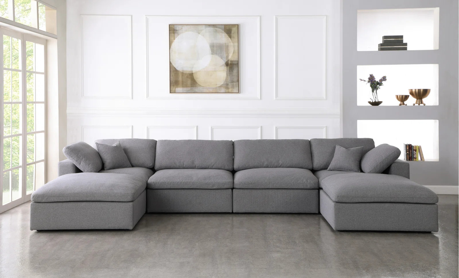 Aguero 158" Wide Modular Sectional with Ottoman | Wayfair North America