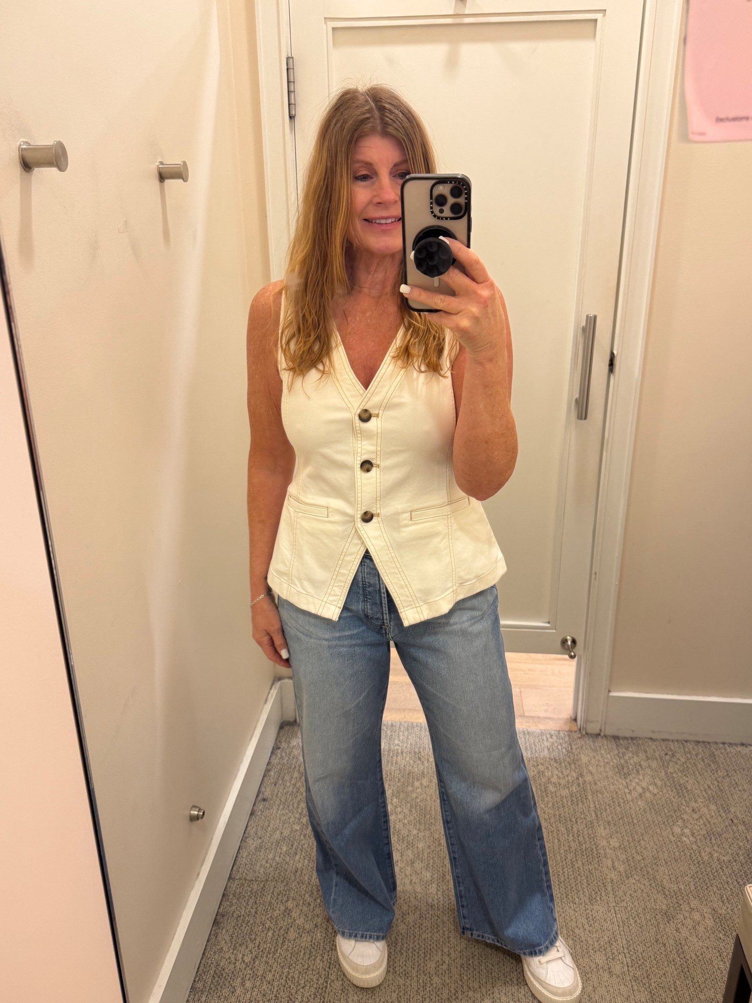 Loft Spring Arrivals 40% off @loft
Denim Vest & High Rise Relaxed Wide Leg Jeans
#springoutfit #springfashion #denimondenim #widelegjeans #relaxedjeans #easyoutfits #casualoutfit #reallife #momover50 #LTKOver50


#LTKootd #LTKSaleAlert #LTKmomlife