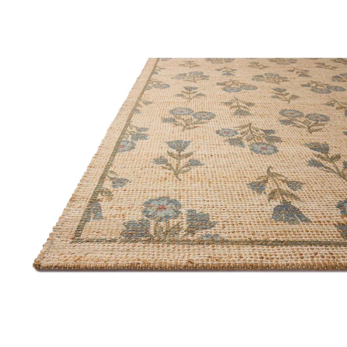Chris Loves Julia x Loloi Rue Moss / Blue Area Rug | Wayfair North America
