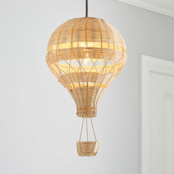 Hot Air Balloon Rattan Easy Fit Pendant | Dunelm (migrated)