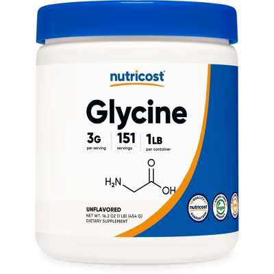 Nutricost Glycine Powder (1lb) - Non-GMO, Gluten Free | Target
