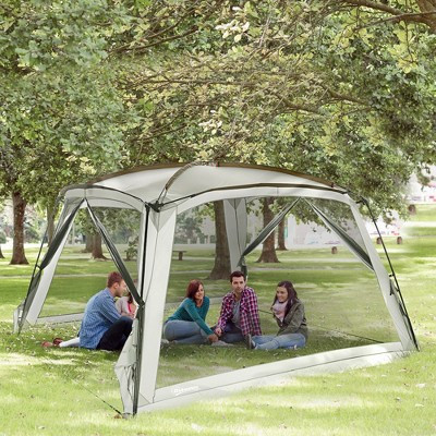 12ft x 12ft Screen House with UV50+ Protection, Easy Setup Mesh Tent for Outdoor Camping, Fits 6-8 People, Includes Carry Bag and Stakes | Target