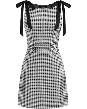 CIDER Gingham Dress Women's Sleeveless Summer Mini Dress Tie Shoulder | Amazon (US)