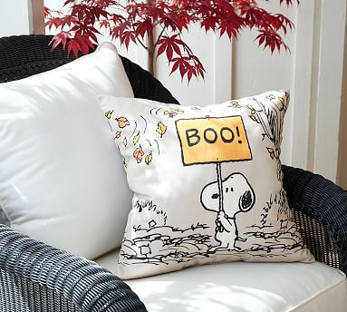 Peanuts™ Trick-Or-Treat Charlie Brown™ Indoor/Outdoor Pillow | Pottery Barn (US)