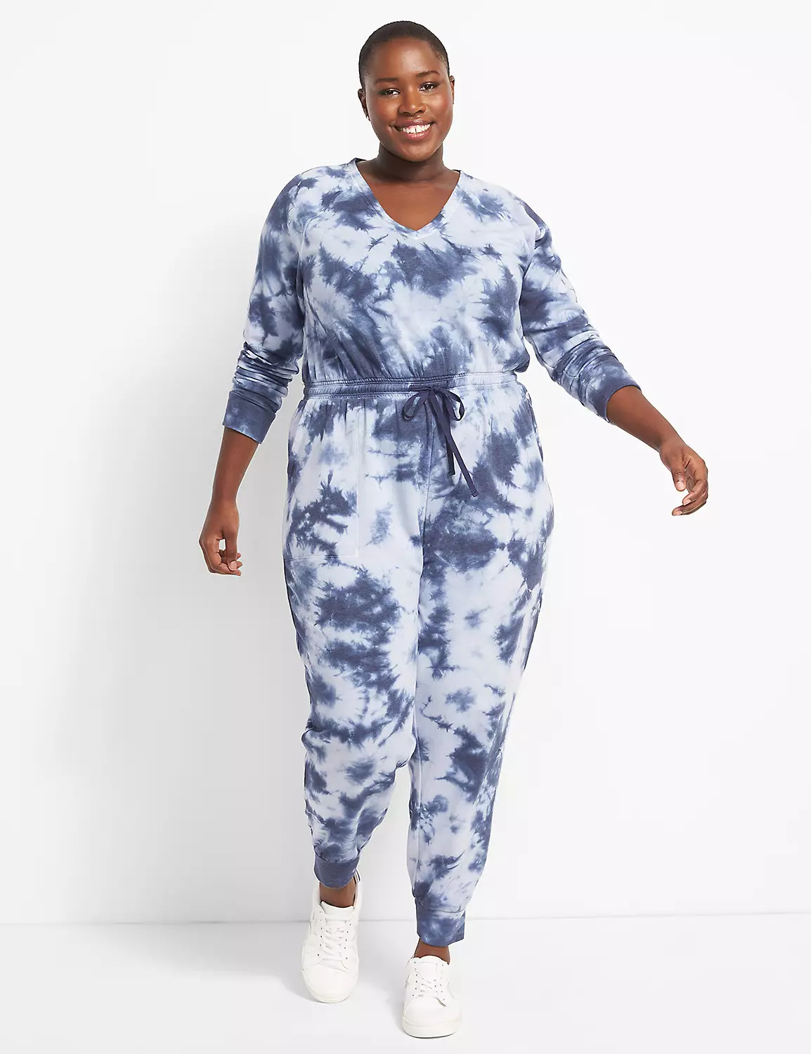 Lane Bryant Livi Tie-Dye Jumpsuit 26/28 Astral Aura | Lane Bryant (US)