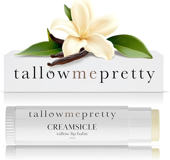 Creamsicle Lip Balm, Luxuriously Soothing & Protective Tallow Lip Balm w/Nutrient-Rich Tallow, Va... | Amazon (US)