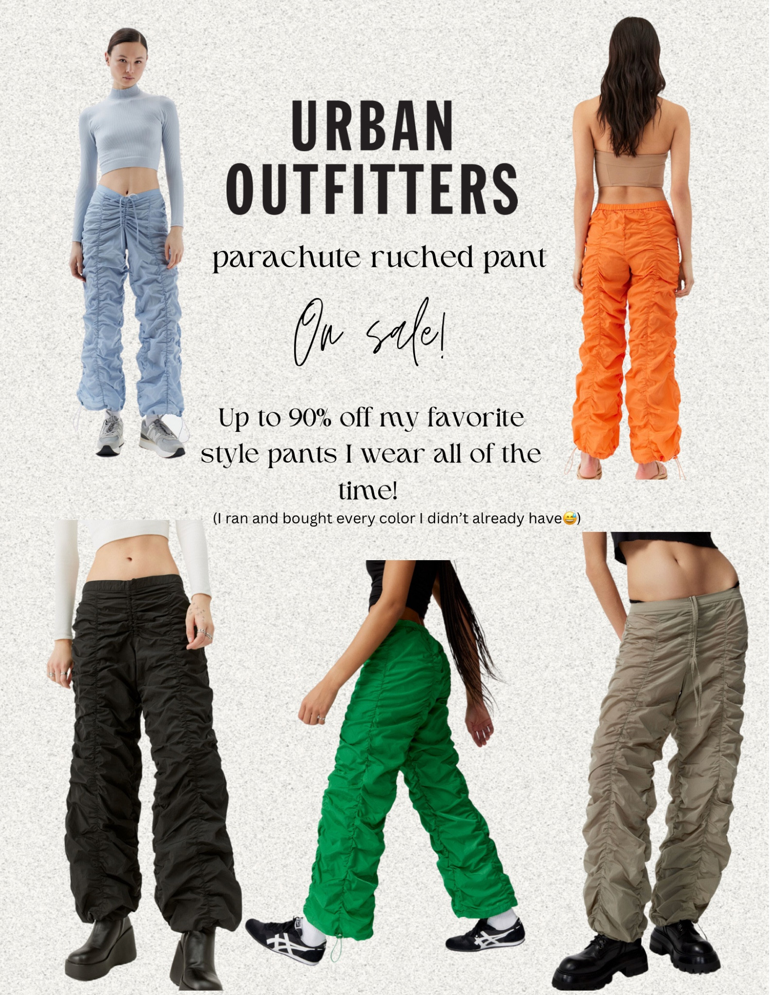 Literally my fav pants you’ll catch me in all the time are on sale for up to actually a little over 90% off!!! The orange ones I got for $5🥹 the other styles are all around $15 or less marked down from $80 which is what I spent on mine🥲😭 run besties runnnn🫶🏼🫶🏼🫶🏼

#LTKFind #LTKSale