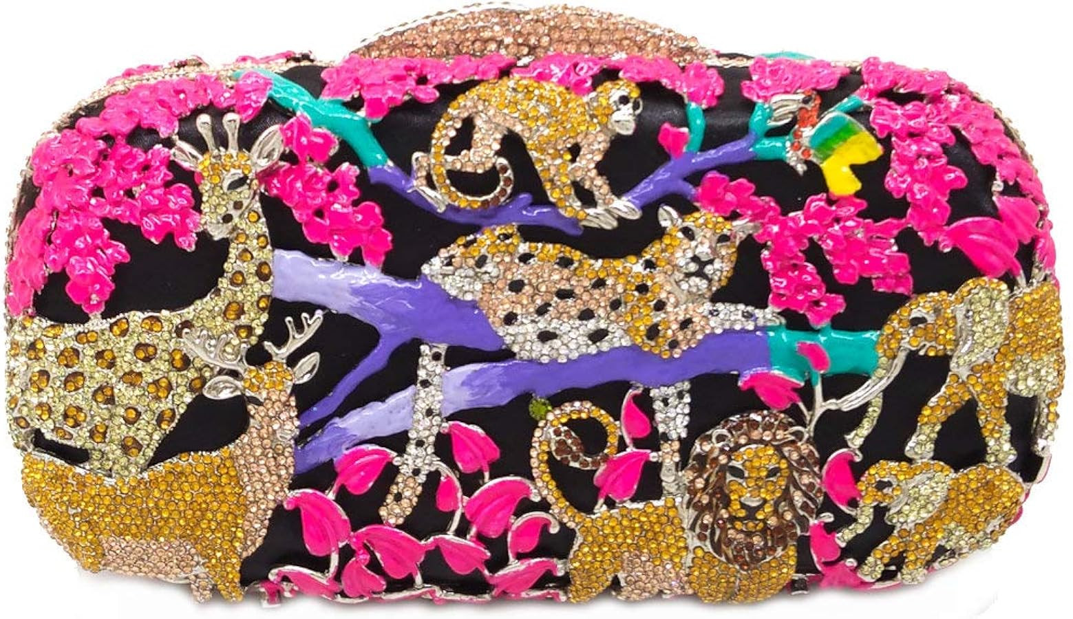 Dazzling Bling Animal Purses For Women Crystal Clutch Evening Bag Wedding Party Handbag | Amazon (US)