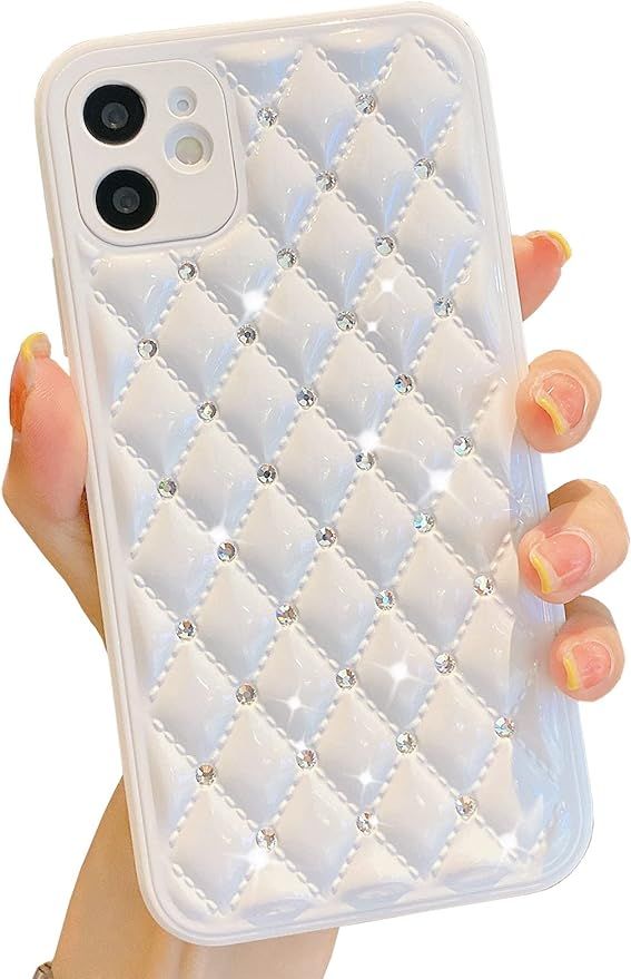 KERZZIL Cute Compatible with iPhone 12 Pro Max Diamond Case, Luxury Sparkle Bling Glitter Rhinest... | Amazon (US)