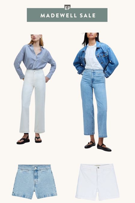 Current Madewell sale: 25% off everything in stores and online! Just log into a free Madewell account, Some great denim options for the coming warmer months. 

Their wide crop jeans are one of their best cuts and comes in petites . these newer washes have a cute front pocket design 

#petite spring outfits 

#LTKfindsunder100 #LTKSeasonal #LTKsalealert