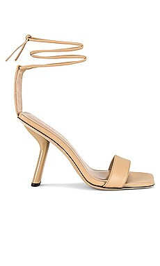 BY FAR Devon Sandal in Kraft from Revolve.com | Revolve Clothing (Global)