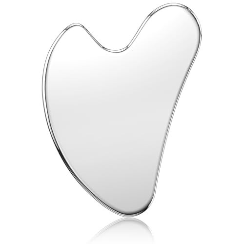CAEYPOAR Stainless Steel Gua Sha Facial Tools, Upgrade Metal Gua-sha, Guasha Tool for Face and Body Treatment, Muscle Tension and Puffiness Relief for Guasha Tool, Skin Care Gifts for Women | Amazon (US)