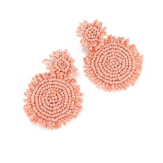 Statement Round Beaded Hoop Bohemia Earrings Handmade Tassel Fringe Drop Dangle Flower Chandelier... | Amazon (US)