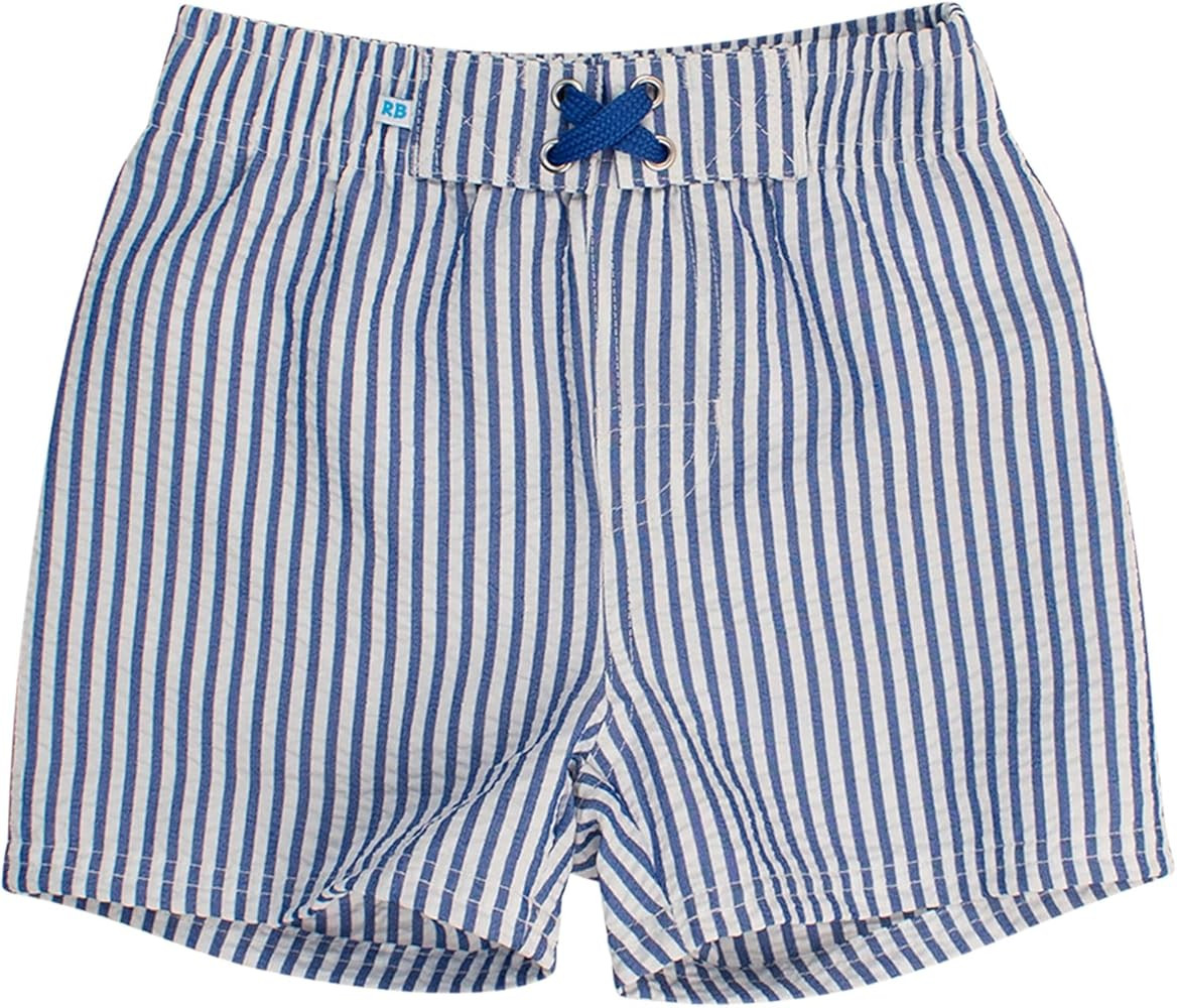RUGGEDBUTTS Boys UPF50+ Sun Protection Seersucker Swim Trunks | Amazon (US)