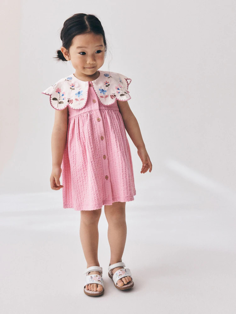 Pink Collared Summer Dress (3mths-7yrs) | Next US