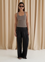 Olive Knitted 4th Vest Top- Tamil | 4th & Reckless