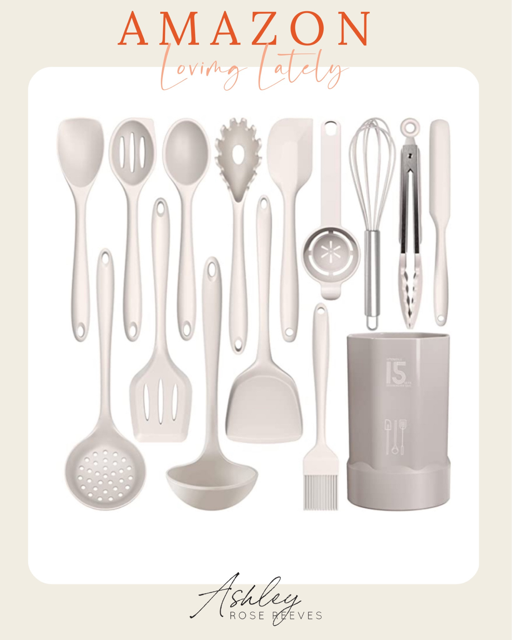 Loving Lately from Amazon 
Silicone Utensils 
Dishwasher Safe

#LTKfamily #LTKunder50 #LTKhome