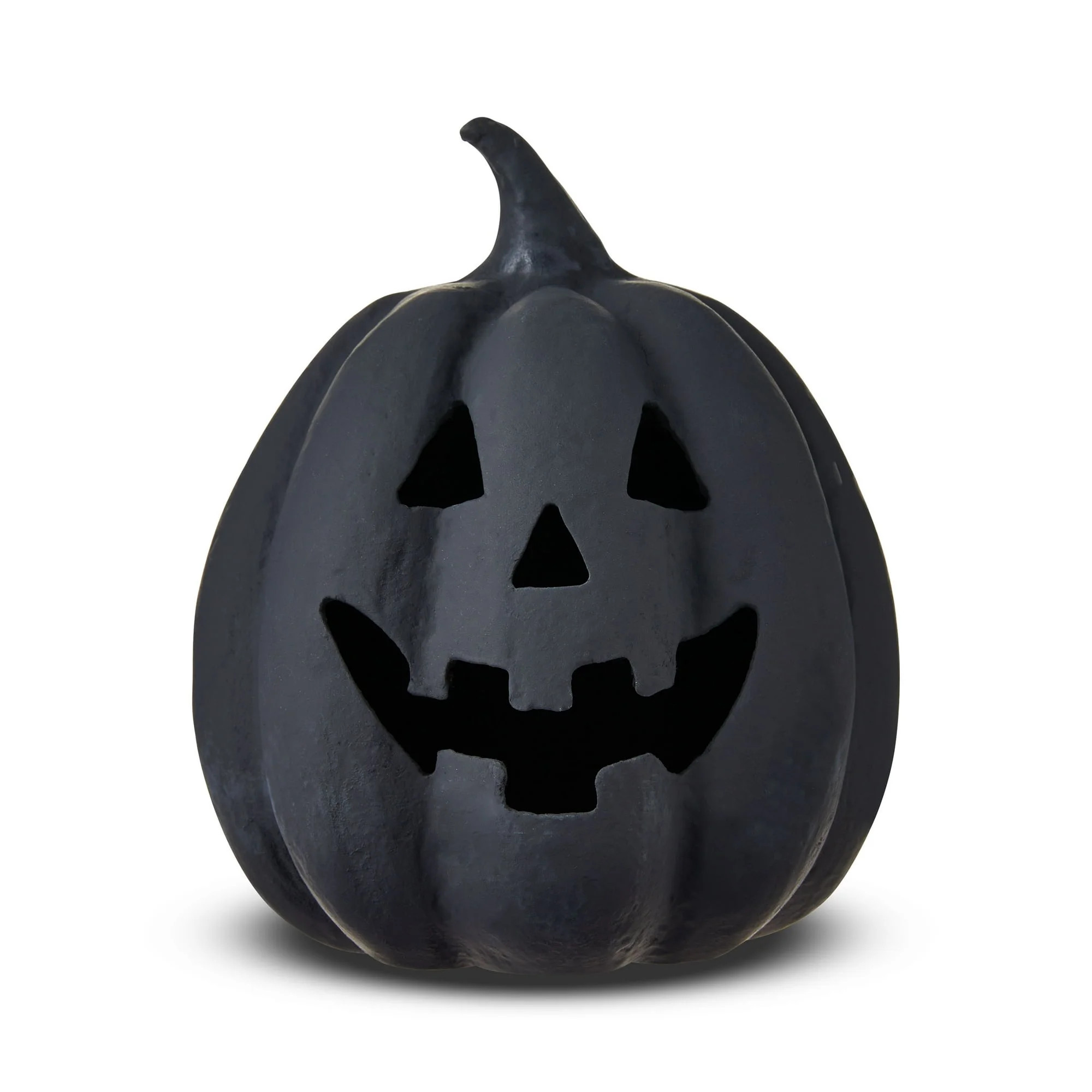 Paper Mache Pumpkin Black Tabletop Decor, 4.72" Height, Harvest by QYXQPYO - 2025 New Halloween P... | Walmart (US)