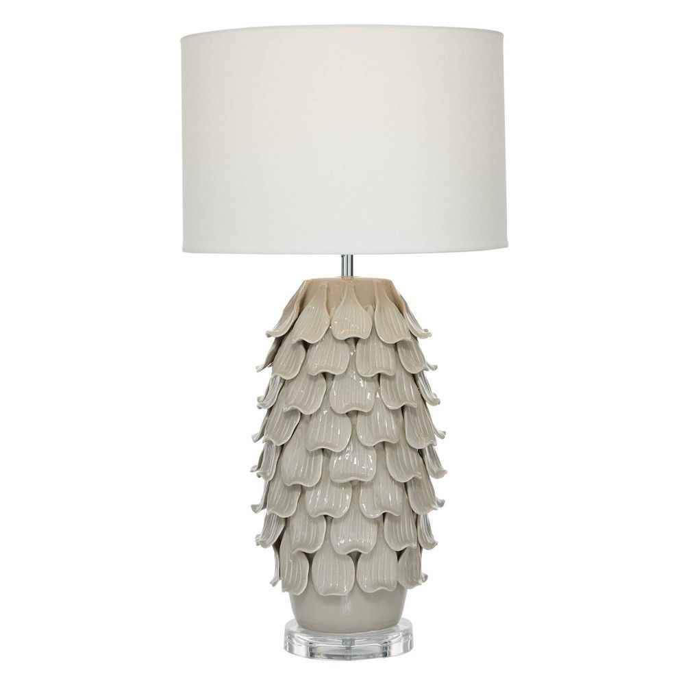 28"" x 15"" Modern Ceramic Pineapple Table Lamp - Olivia & May | Target