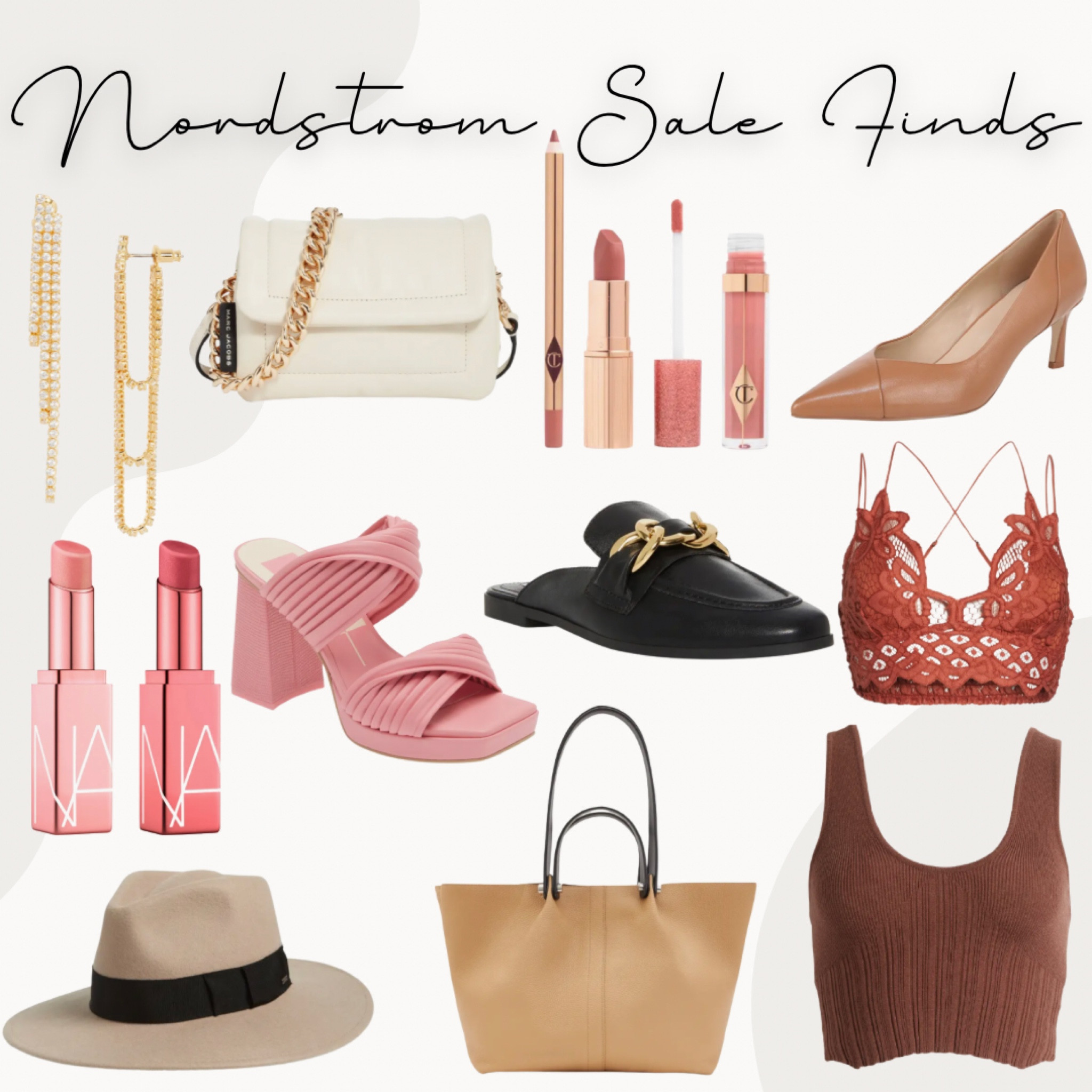 LTKbeauty / LTKunder50 / LTKunder100 / LTKsalealert / LTKstyletip / LTKshoecrush / LTKitbag / Nordstrom / Nordstrom sale alert / Nordstrom anniversary sale / it bag / it bags / Nordstrom finds / nars / nars beauty / gold earrings / dangly earrings / hat / fedora / bralette / Steve Madden / Steve Madden shoes / loafers / black shoes / dolce vita / dolce vita shoes / pink shoes / Tory Burch / Marc jacobs / sale / sale alert 

#LTKFind #LTKSeasonal #LTKxNSale