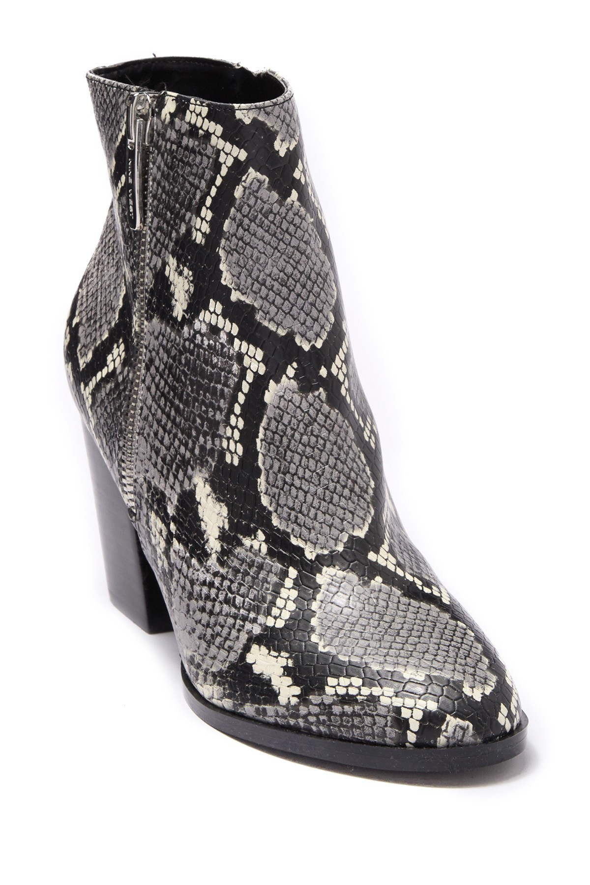 Nine WestNiomi Snake-Embossed Bootie | Nordstrom Rack