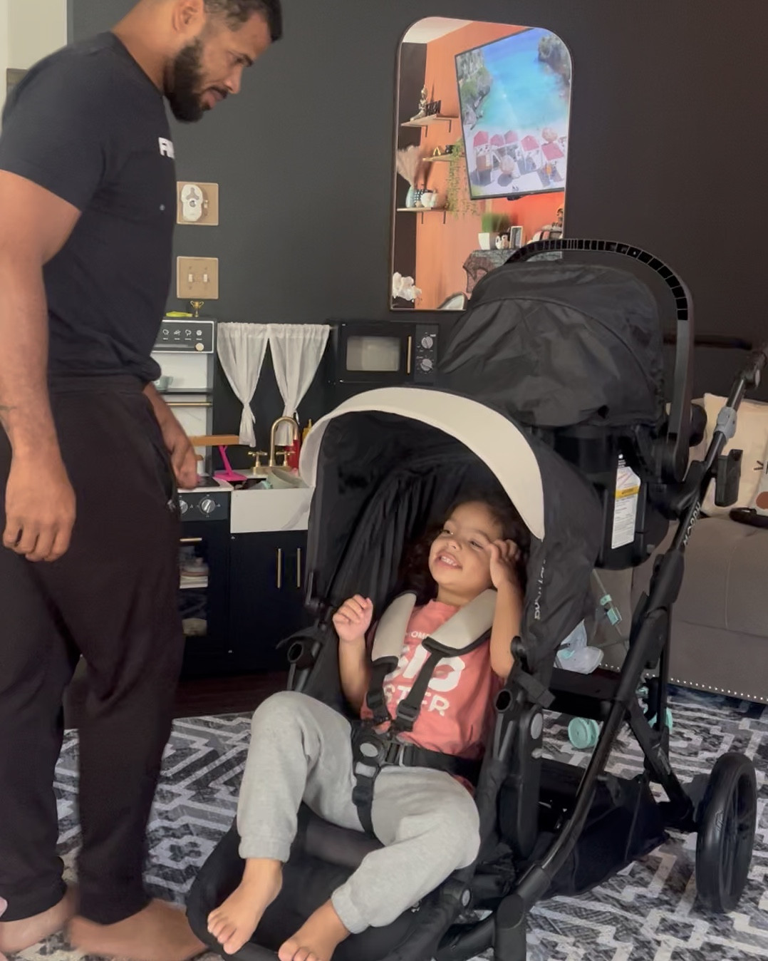 Finally found a perfect double stroller for our girls 💕 this one is perfect! Simple but sleek and cute! Under $300 and includes car seat! Can’t beat it! 

#LTKBaby #LTKKids #LTKFamily