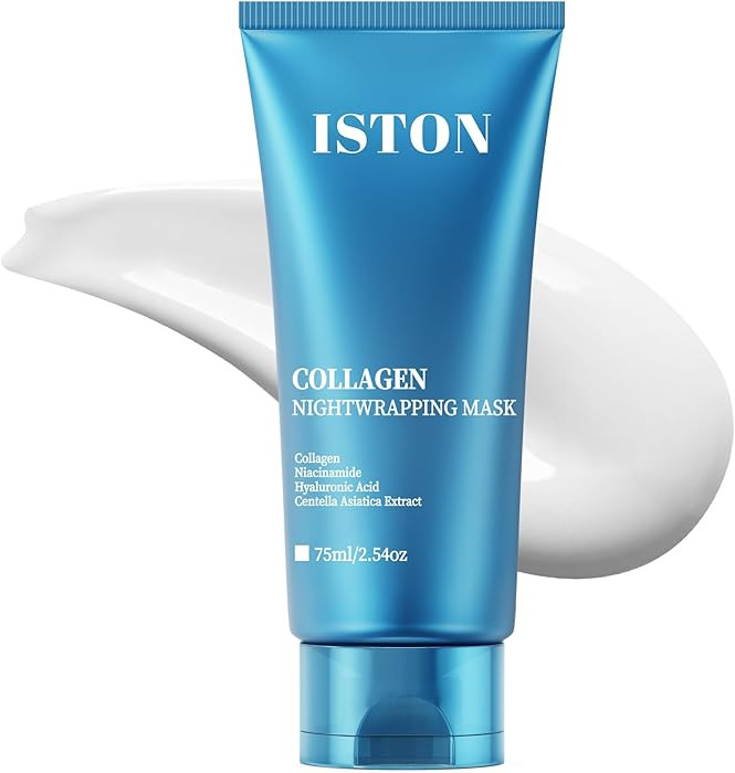 ISTON Collagen Night Wrapping Mask for Glass Skin - Elasticity& Hydration Boost,Reduces Dullness&... | Amazon (US)