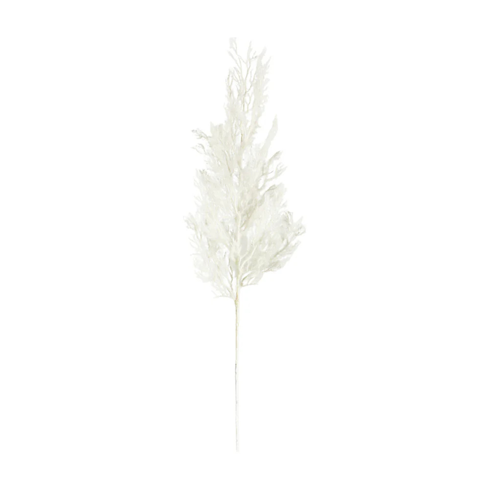 Gallery Interiors Set of 3 Cypress Flocked White Stems | Olivia's