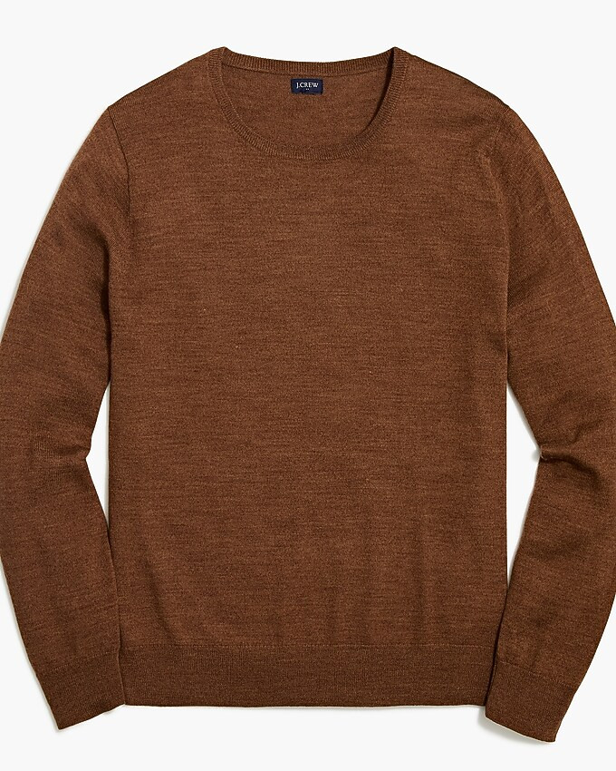 Machine-washable merino wool-blend crewneck sweater | J.Crew Factory