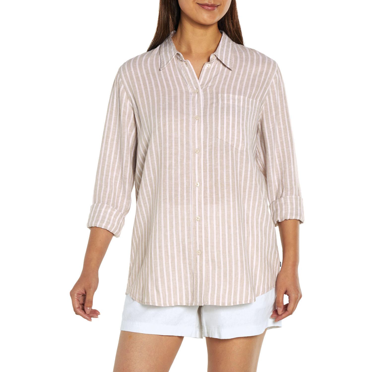 Gap Ladies Linen Button Down Top | Sam's Club