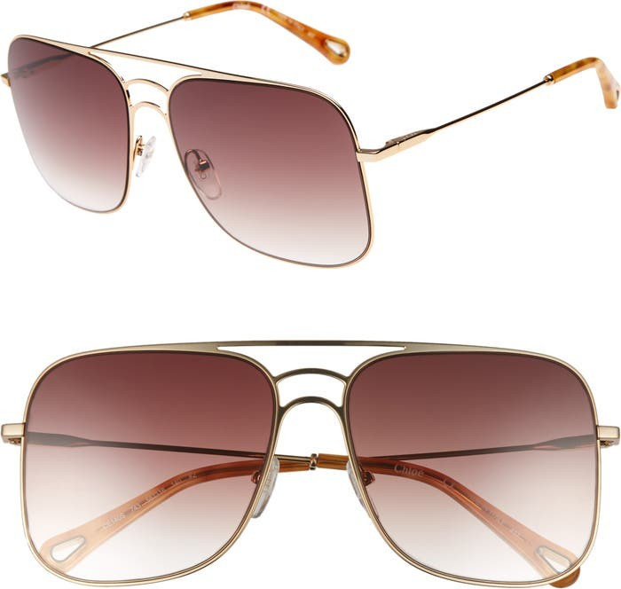 ́ 58mm Metal Navigator Sunglasses | Nordstrom Rack