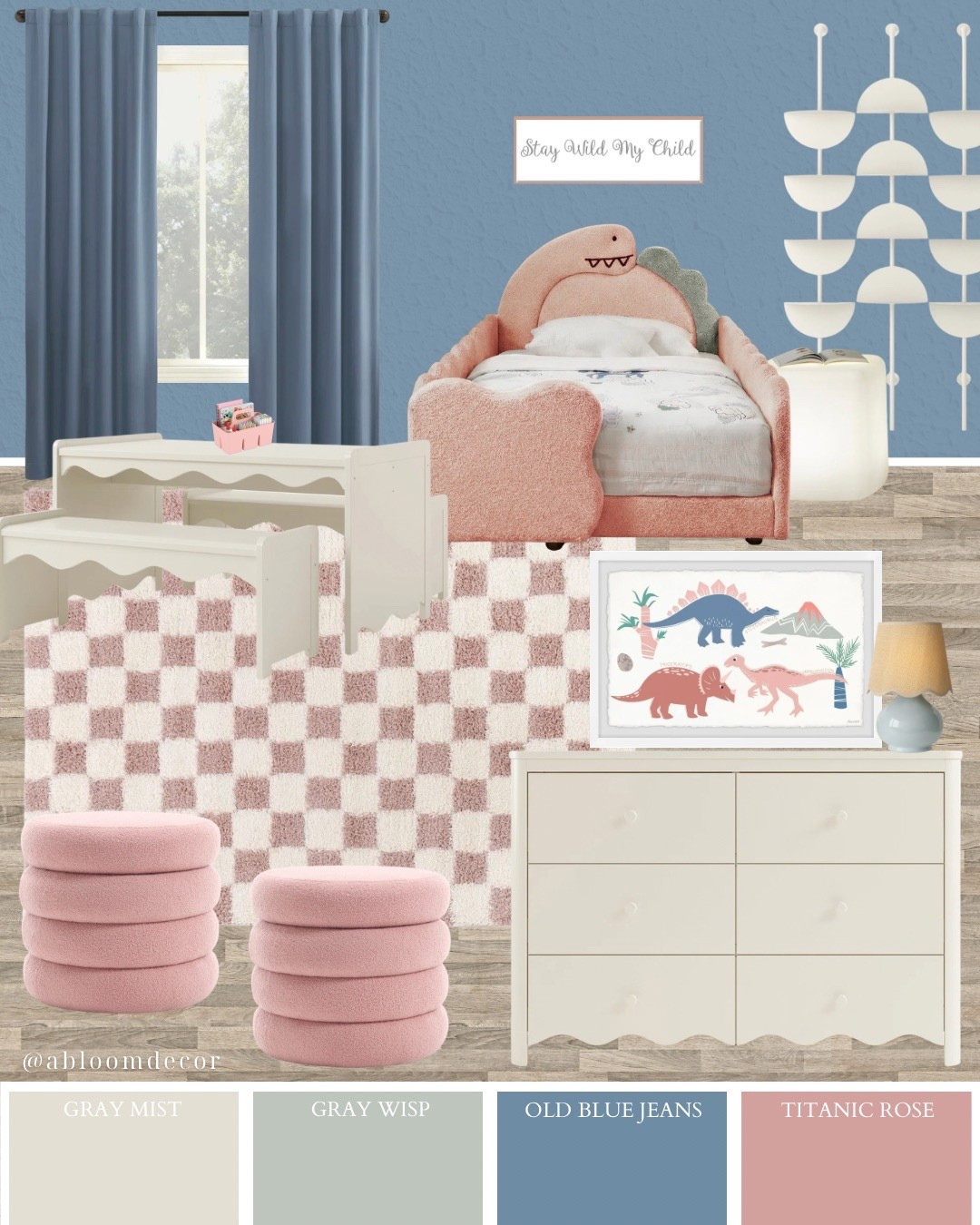 Sweet Dusty Rose Dinosaur Kids Bedroom Makeoverr

#LTKHome #LTKKids #LTKmomlife