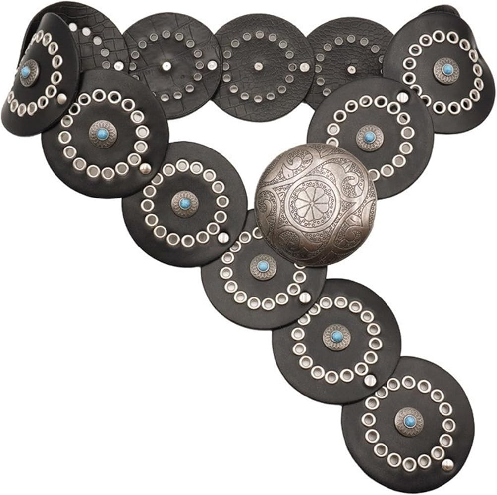 Retro Discs Grommet Belt Chain For Dress Chain Belt For Women Waist Chain Belt Carving Waist Chai... | Amazon (US)