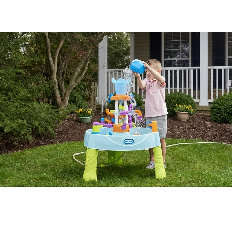 Little Tikes Flowin' Fun Water Table with 13 Piece Pipes & Tower Waterfall Accessory Set, Outdoor... | Walmart (US)