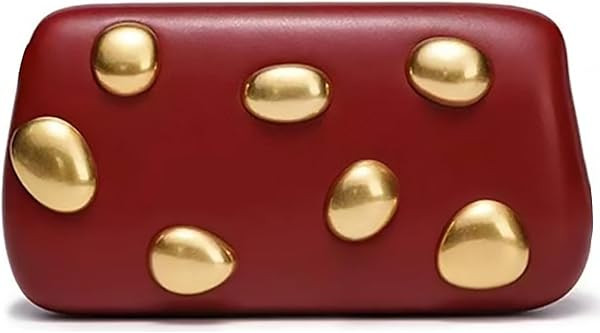 Metal Handle Handbag Detachable Chain Crossbody Shoulder Evening Bag Clutch Purse for Women Forma... | Amazon (US)
