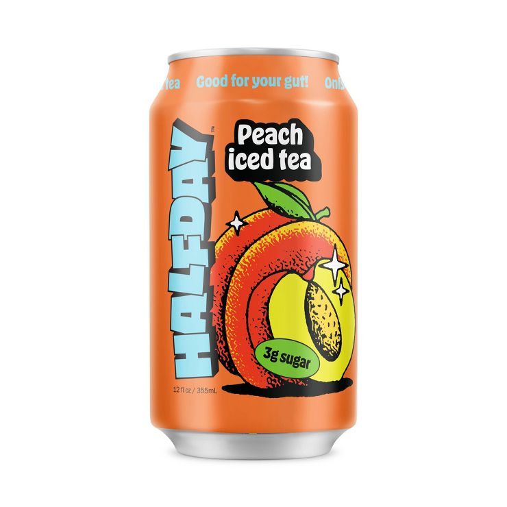 Halfday Peach Green Iced Tea - 12 fl oz Can | Target