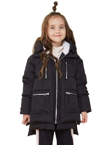 Orolay Children Hooded Down Coat Girl's Quilted Puffer Jacket Boy's Winter Jackets Black 140CM | Amazon (US)