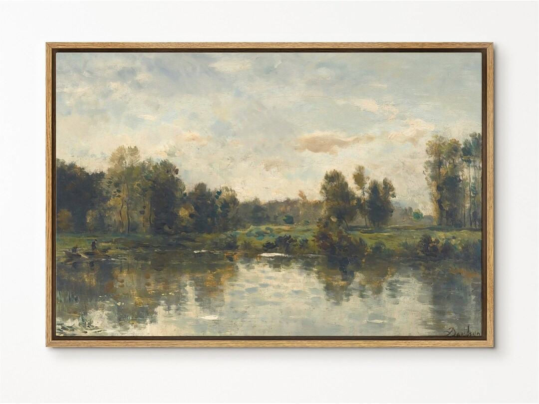 Southandart Vintage Sunset Landscape Framed Print Riverside - Etsy | Etsy (US)