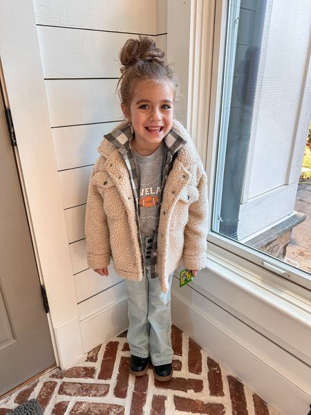 School outfit for little girls. Sherpa coat from Walmart and under $20. Boots on sale!

#founditonamazon #schoolstyle #winterstyle #kidsfashion #walmartstyle #clevelandbrowns #oldnavy #abercrombiekids

#LTKkids #LTKbaby #LTKsalealert