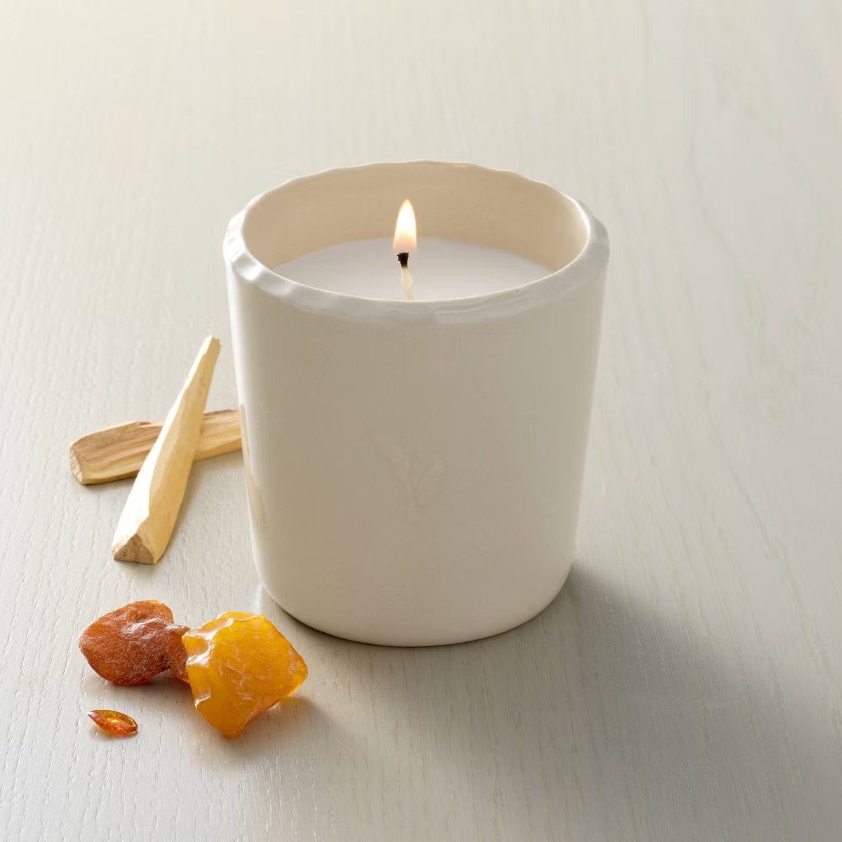 Ceramic Jar Candle Blue 6oz - Hearth & Hand™ with Magnolia | Target