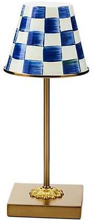 MACKENZIE-CHILDS LED Rechargeable Cafe Table Lamp, Cordless Decorative Lamp, Blue-and-White Royal... | Amazon (US)